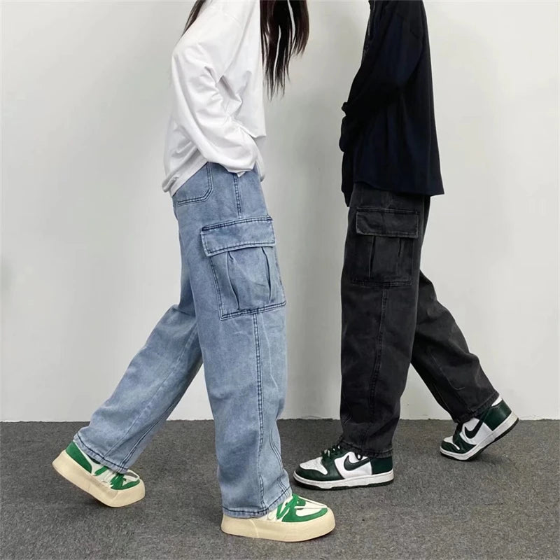 Oversize Streetwear Baggy Jeans Y2K Cargo Wide Leg