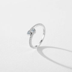 Charm Romantic Heart to Hearts Ring Original Design