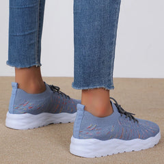 Lightweight Slip On Platform Sneakers Women Fashion Colorful Knitted Sock