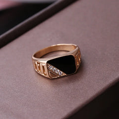 Classic Size Jewelry Color Black Male Finger Titanium Stainless Ring