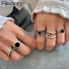 Stamp Rings Trendy Vintage Creative LOVE Heart Design