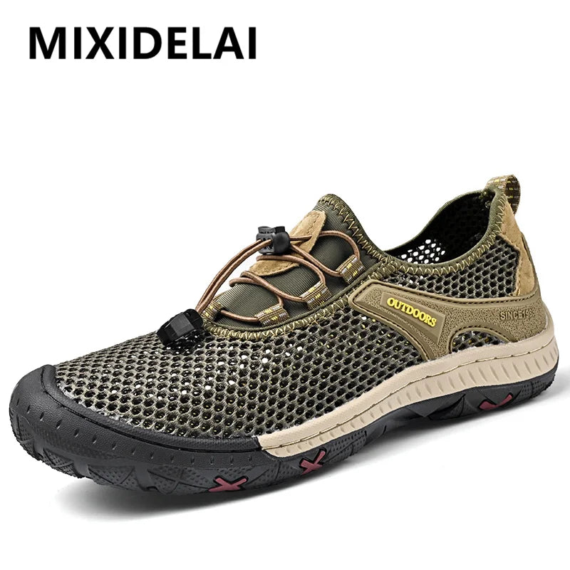 Summer Men Casual Breathable Mesh cloth Loafers Soft Flats Sneakers