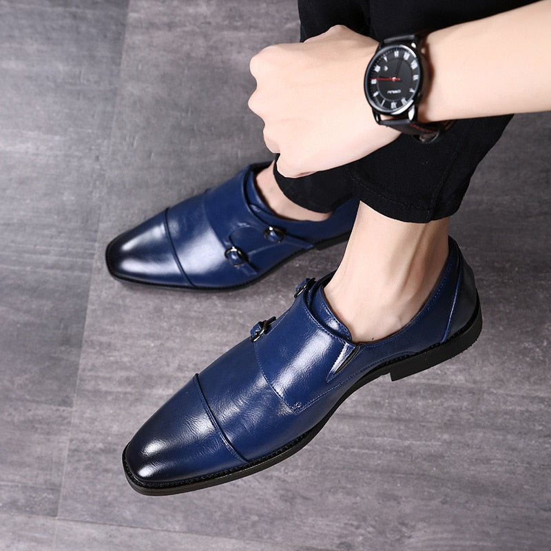 Men Shoes Formal Men Monk Shoes Oxford Shoes Men Dress