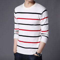 Men Sweater Knitted Pullover Classic Slim Bottoms Casual Fashion Sweaters