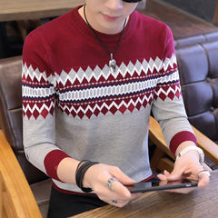 Sweaters And Pullovers Men Long Sleeve Knitted Sweater Pullovers Warm Coat