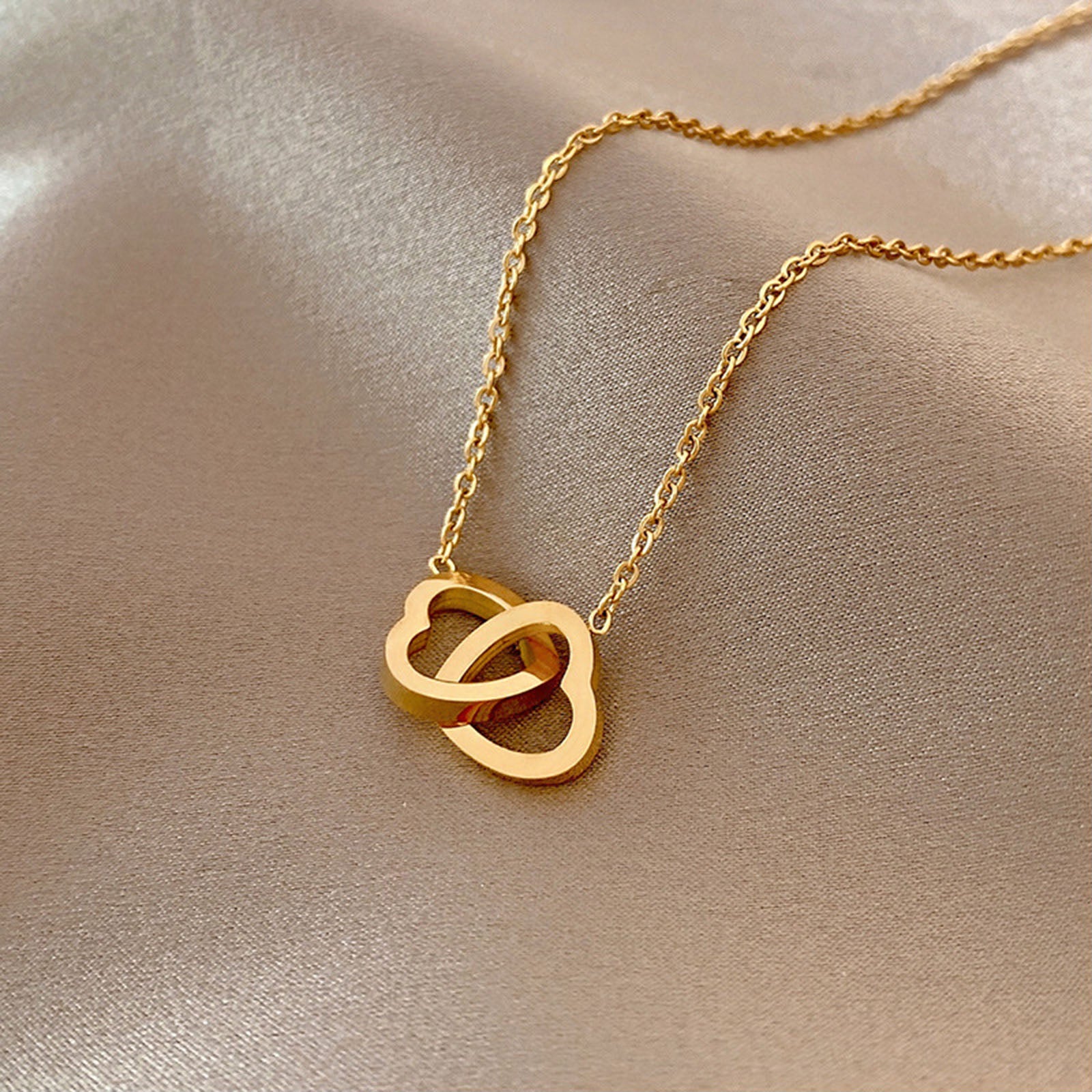 Classic Gold Color Stainless Steel Necklace