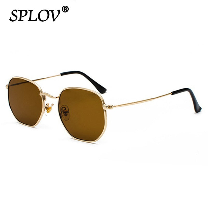 Men Women Sunglasses Square Polygon Sun Glasses