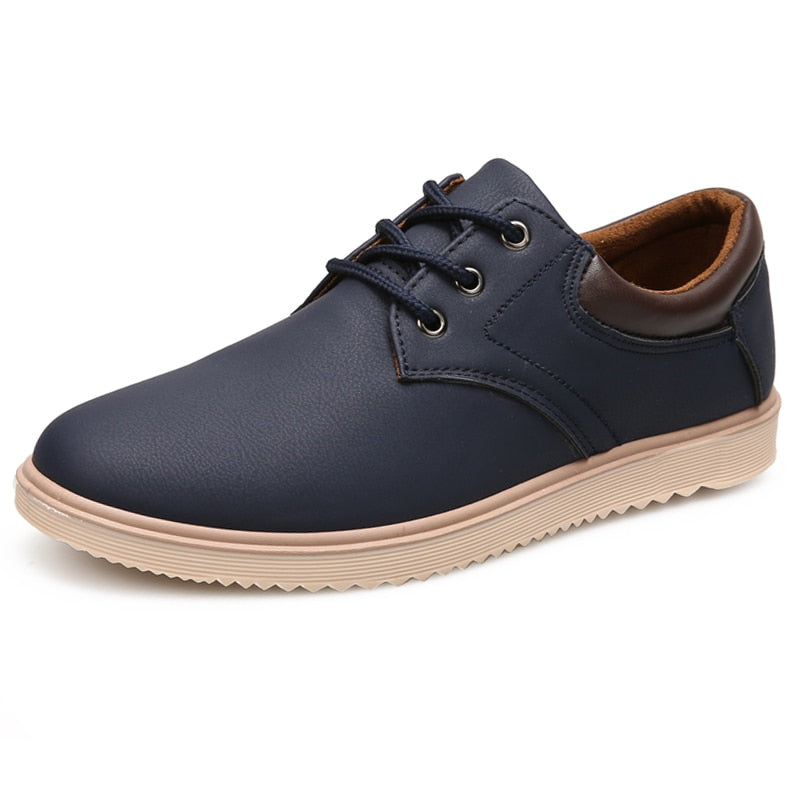 Men Casual Shoes Comfortable Flat Shoes Lace Up Oxfords Shoes