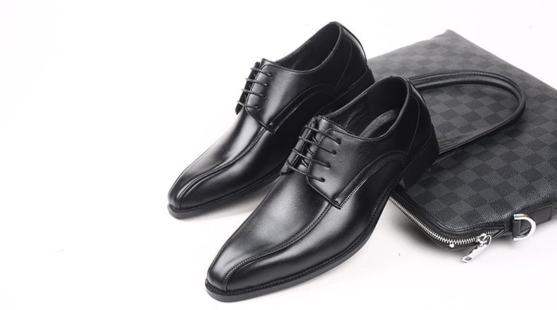 Men Shoes Dress Luxury Brand Elegant Design Business Formal Shoes