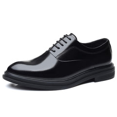 Men Dress Shoes Lace-up Casual Business Shoes Pointed Toe Formal