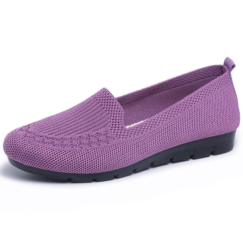 Casual Shoes Women Mesh Breathable Flat Shoes Ladies