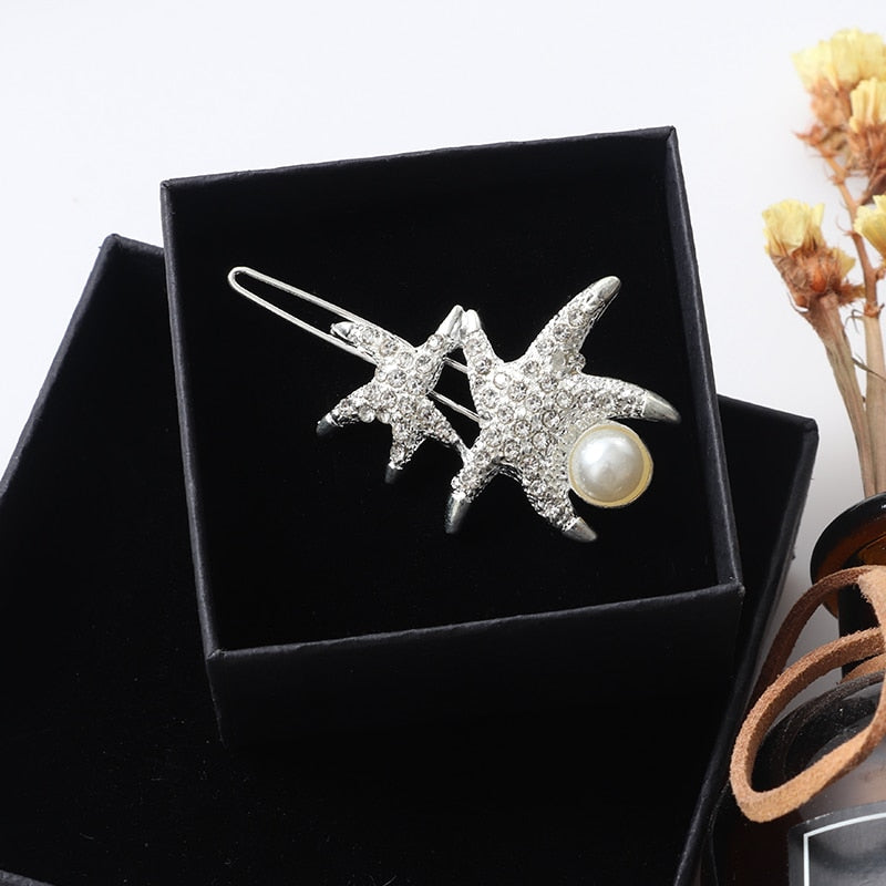 Women Shining Crystal Rhinestone Luxury Hair Clip