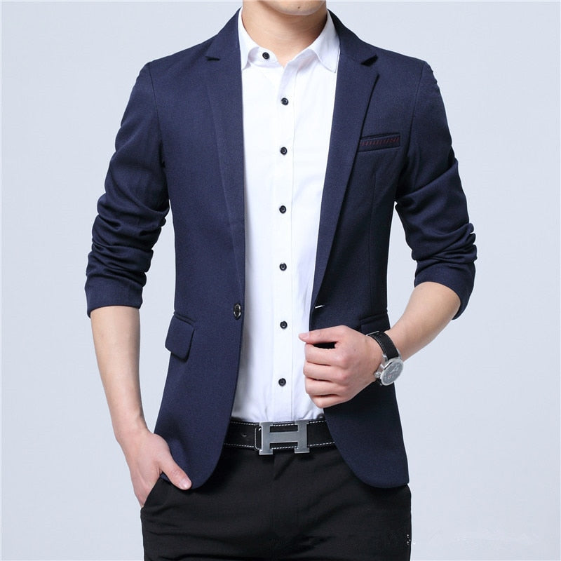 Men Blazer Fashion Slim casual blazer suit Designer jacket outerwear