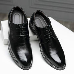 Men Oxfords Shoes Comfortable Formal Dress Flats Lace-Up Bullock Business Shoes