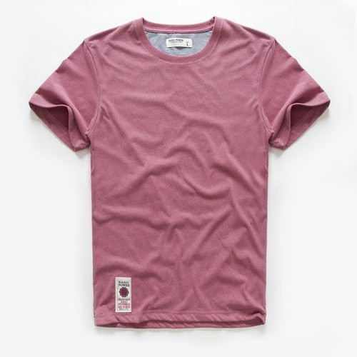 Men T-shirt Causal O-neck Basic High Quality Classical Tops