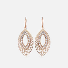 Rose Gold Color Drop Earrings Jewelry Earrings