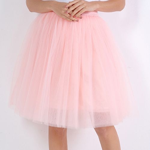 5 Layers Fashion Tulle Skirt Pleated TUTU Skirts Midi Skirt