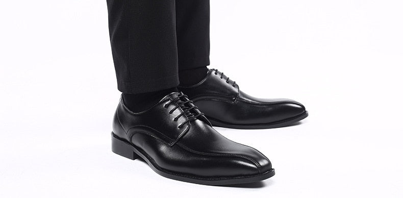 Men Shoes Dress Luxury Brand Elegant Design Business Formal Shoes