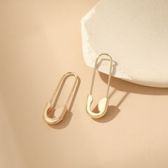 Minimalist Paperclip U-shape Stainless Steel Small Stud Earrings