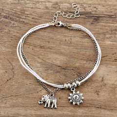 Bracelet 925 Plated Silver Fashion Beach Anklet