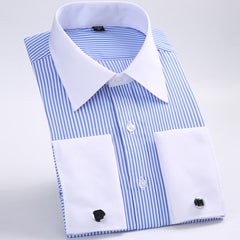 Men Shirt Single Patch Pocket Standard-fit Long Sleeve Shirts