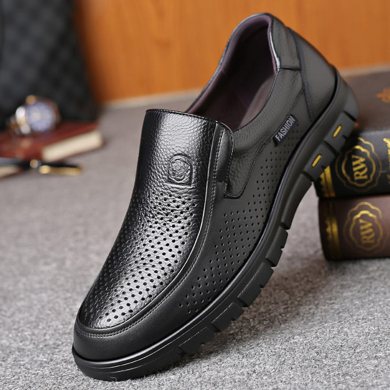 Men Shoes Soft Anti-slip Rubber Loafers Shoes Casual