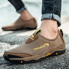 Shoes Men Sneakers Lightweight Breathable Footwear Slip-On Comfortable