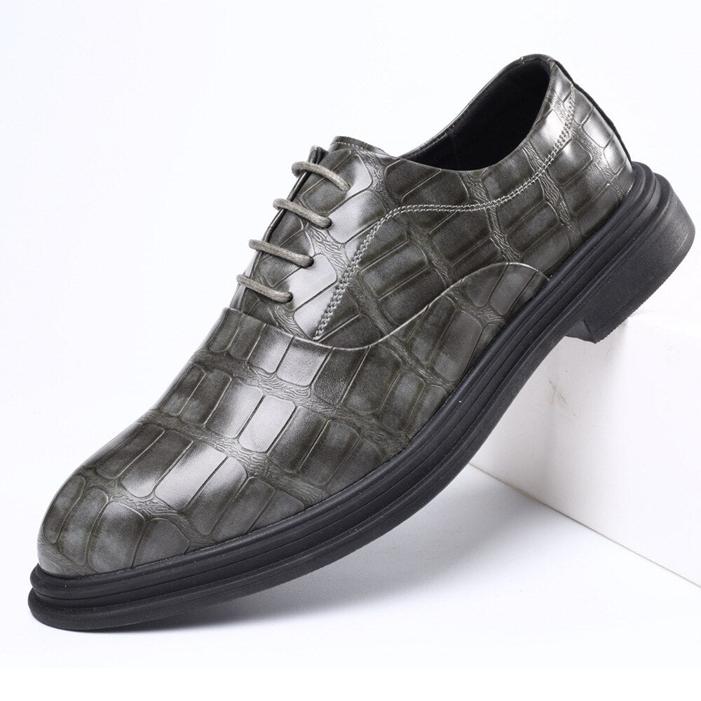 Men Shoes Fashion Formal Oxfords Male Dress Shoes Lace Up