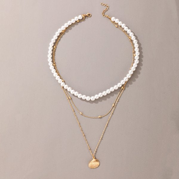 Pearl Beads Choker Clavicle Chain Necklace