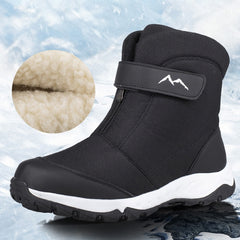 Winter Boots Men High-top Water-resistant Shoes Warm Snow Boots