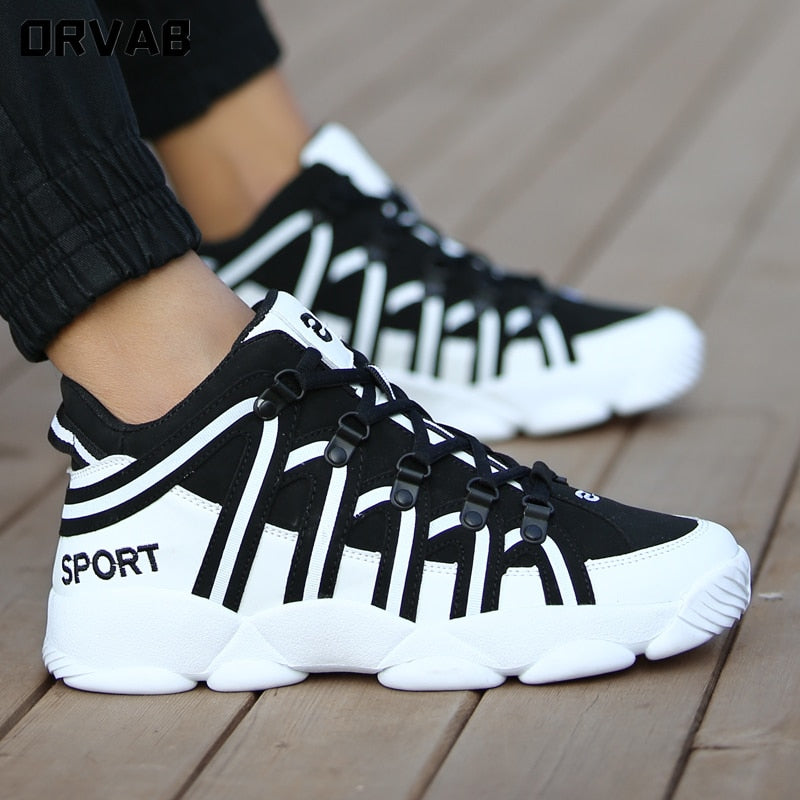 Men Sneakers Split Casual Shoes Breathable Walking Footwear Shoes Flats