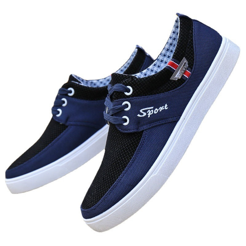 Men Canvas Shoes Basic Flats Comfort Loafers Casual Breathable Sneakers