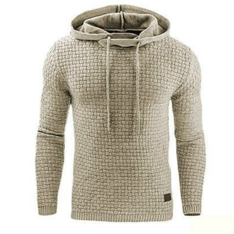 Warm Knitted Sweater Men Casual Hooded Pullover Sweatercoat