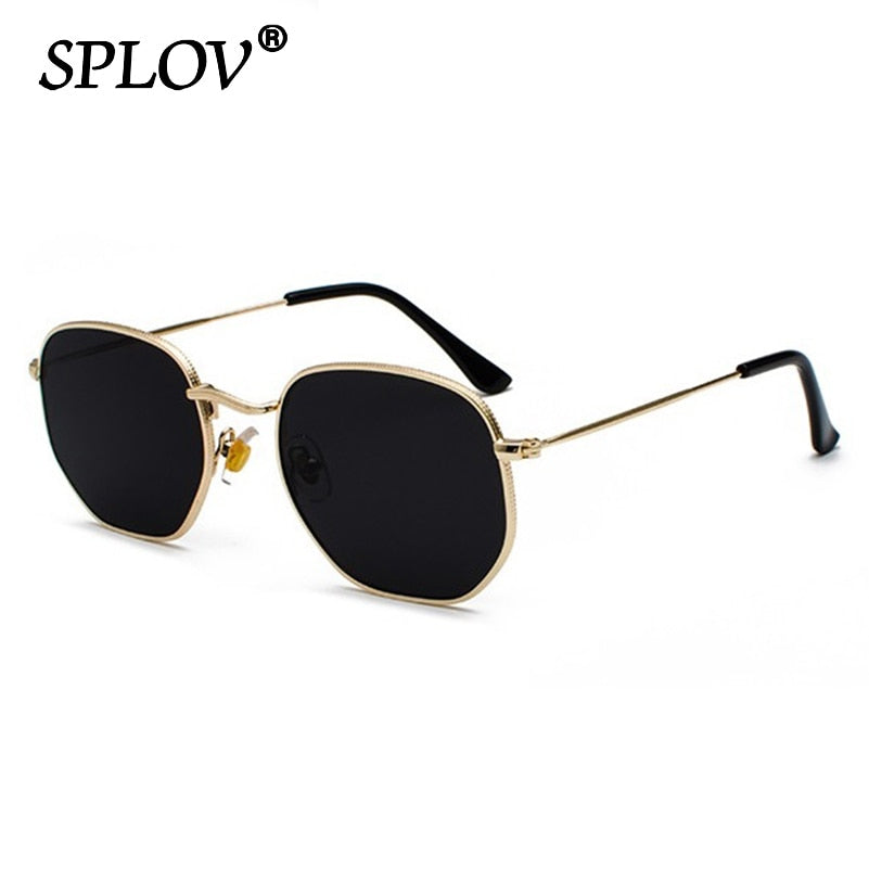 Men Women Sunglasses Square Polygon Sun Glasses