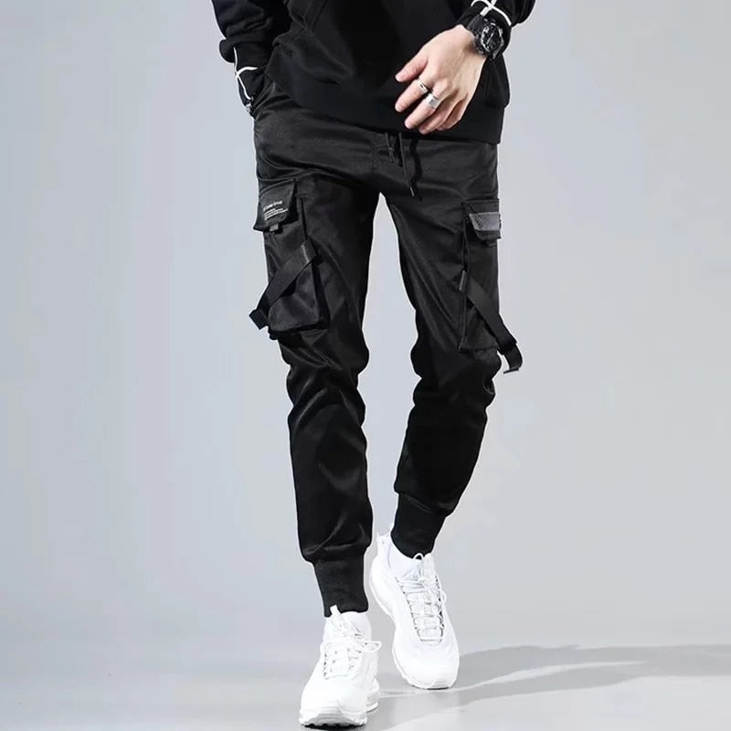 Joggers Men Cargo Pants Hip Hop Casual Pockets Track Pants Trousers