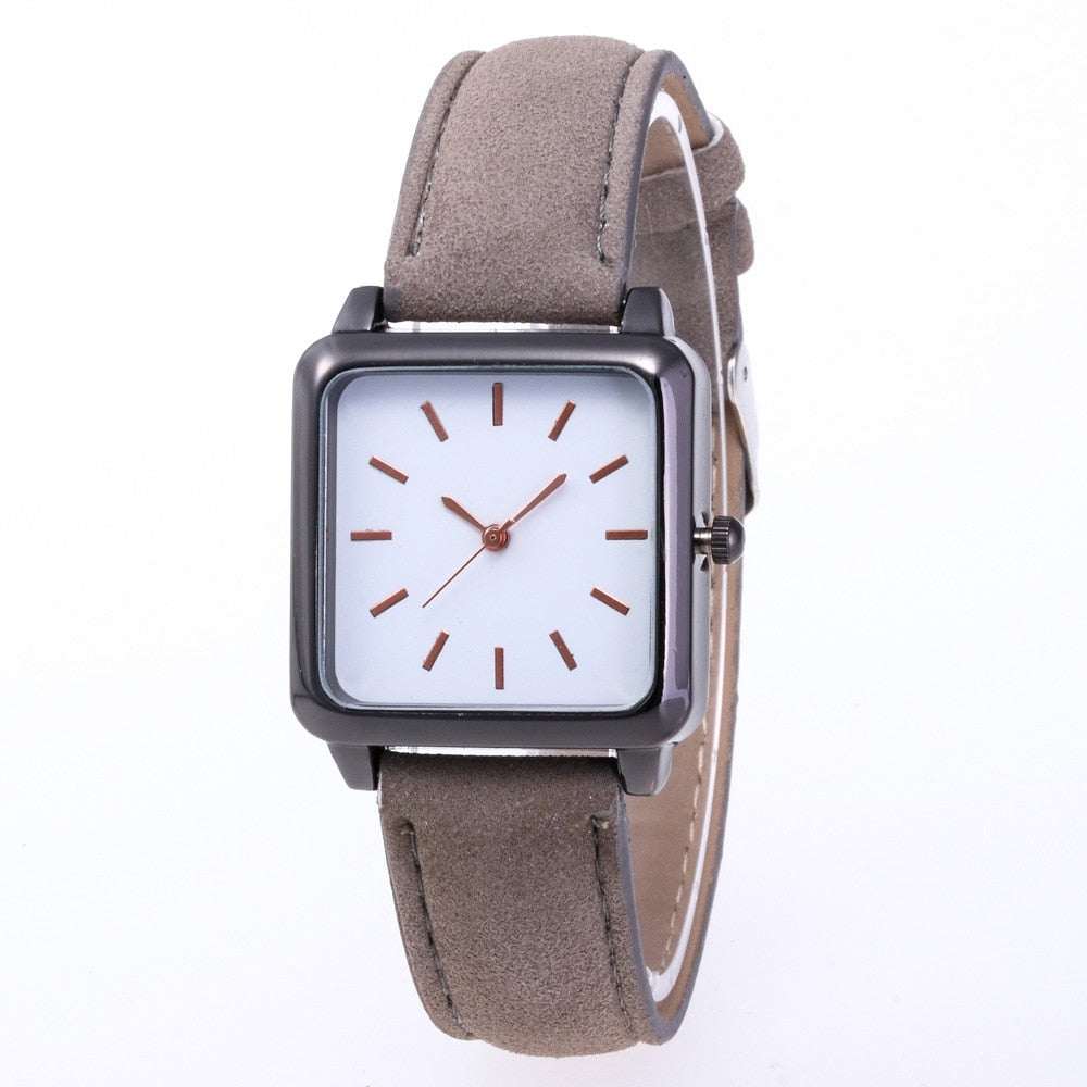 classic quartz watch Leather wristband