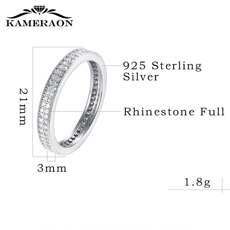 925 Sterling Silver Rings Women Fashion Minimalism