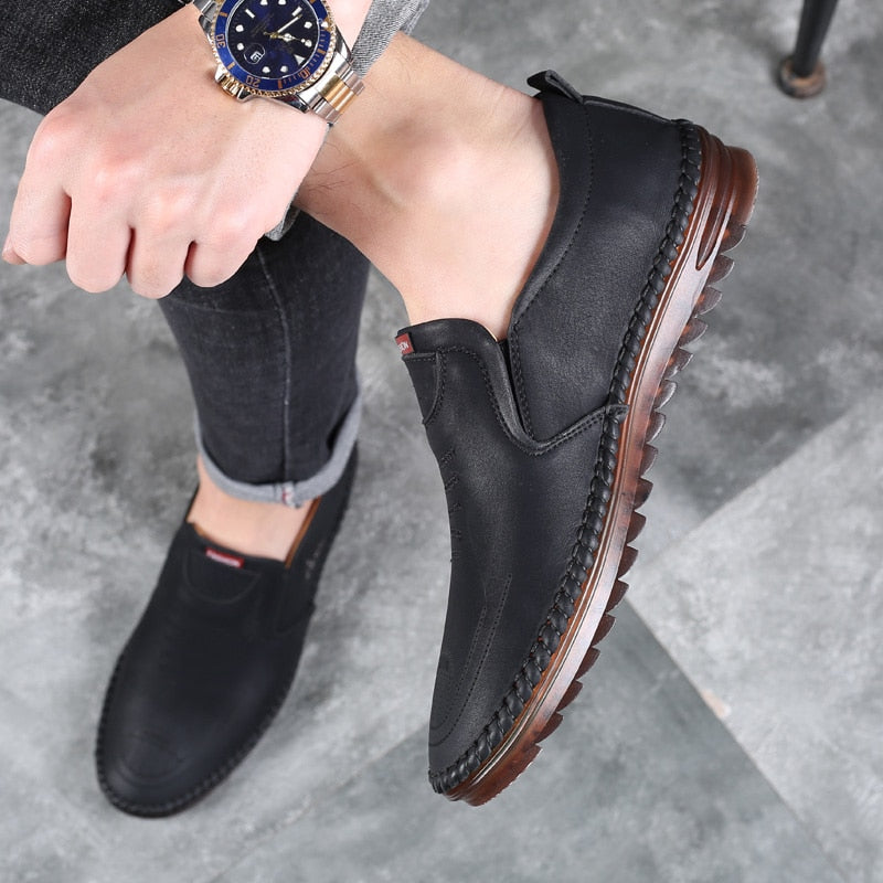 Men Shoes Anti-slip Soft Bottom Casual Bussiness Loafers