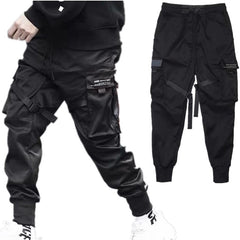 Hip Hop Pants Men Streetwear Punk Trousers Pant Pockets Joggers