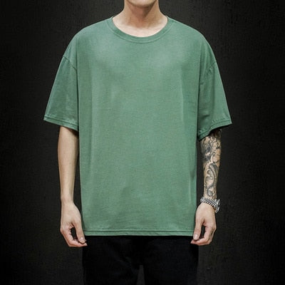 Men T Shirt Hip Hop Short Sleeve Casual Streetwear Top Tees