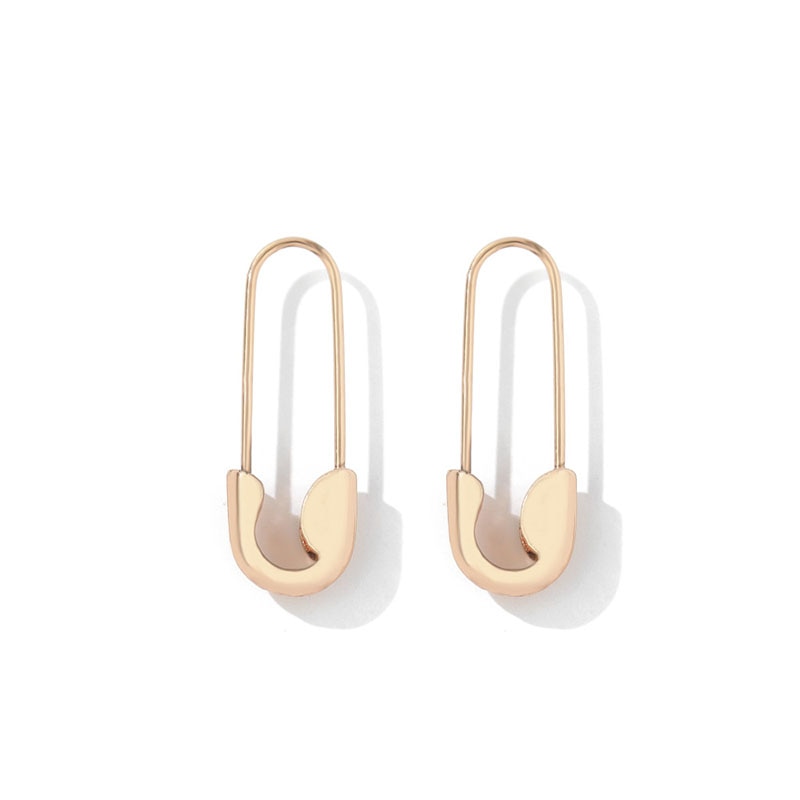 Minimalist Paperclip U-shape Stainless Steel Small Stud Earrings