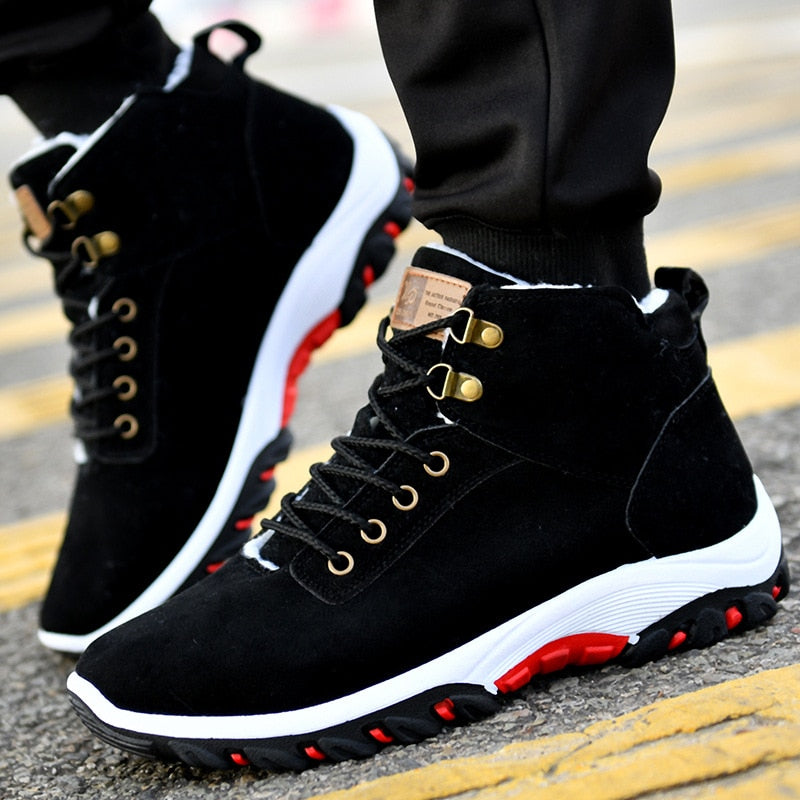 Winter Boots Men Snow Boots Winter Warm Sneakers Anti-skid Shoes