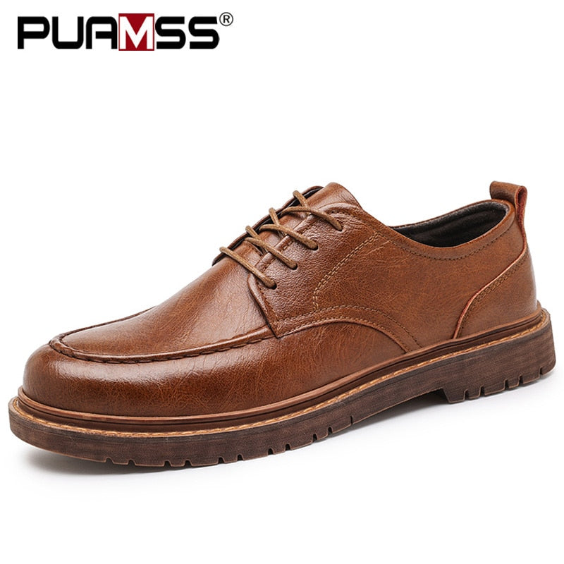 Men Casual Shoes Work Boots Business Casual Sneakers