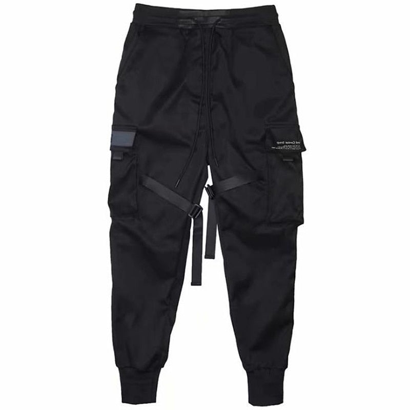 Hip Hop Pants Men Streetwear Punk Trousers Pant Pockets Joggers