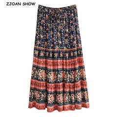 Long Skirt Hippie Women Swing Skirts Holiday Beach