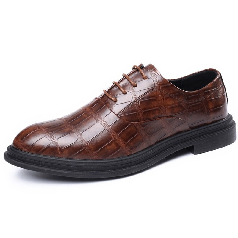 Men Shoes Fashion Formal Oxfords Male Dress Shoes Lace Up