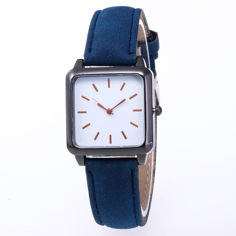 classic quartz watch Leather wristband