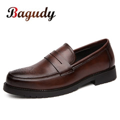 Men Dress Shoes Formal Shoes Flats Oxfords Slip on Fashion Loafers