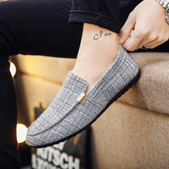 Men Shoes Loafers Breathable Slip-On Casual Shoes Soft Comfortable Non-slip Driving Flats