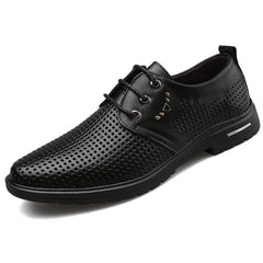 Mens Formal Shoes Breathable Luxury Brand Dress Footwear Oxford Shoes
